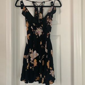 Floral wrap dress